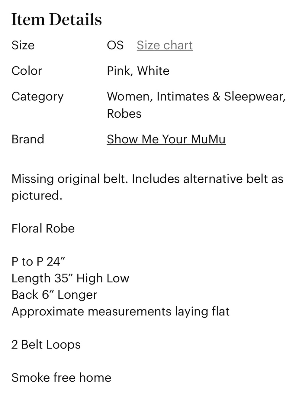 Show Me Your MuMu Floral Robe One Size - Picture 10 of 10